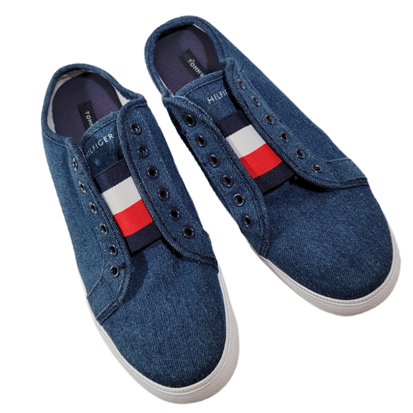 Tommy Hilfiger Shoes - Tommy Hilfiger Anni Sneaker Slip on Mules EUC size 9 Medium